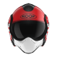 CASQUE MOTO ROOF RO9 BOXXER 2 SUNRISE NOIR - ROUGE