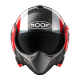 CASQUE MODULABLE MOTO ROOF RO5 BOXER ALPHA FOCUS ROUGE - ALU