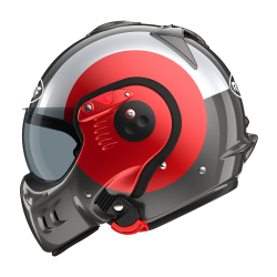 CASQUE MODULABLE MOTO ROOF RO5 BOXER ALPHA FOCUS ROUGE - ALU