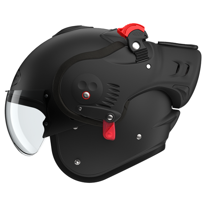 CASQUE MODULABLE MOTO ROOF RO5 BOXER ALPHA NOIR MAT