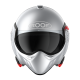 CASQUE MODULABLE MOTO ROOF RO5 BOXER ALPHA SILVERWHITE MAT