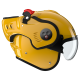 CASCO DA MOTO MODULARE ROOF RO5 BOXER ALPHA GIALLO