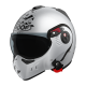 CASQUE MODULABLE MOTO ROOF RO5 BOXER ALPHA BLACKSTAR SILVERWHITE - NOIR MAT