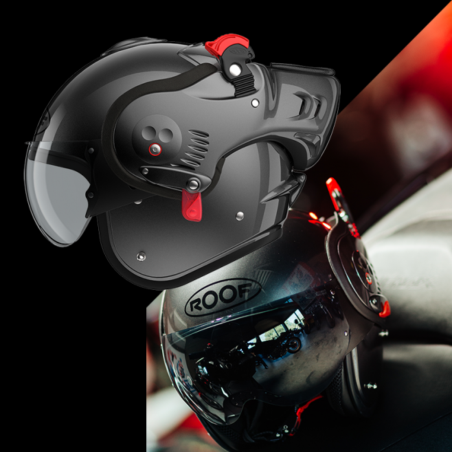 CASQUE MODULABLE MOTO ROOF RO5 BOXER ALPHA METAL